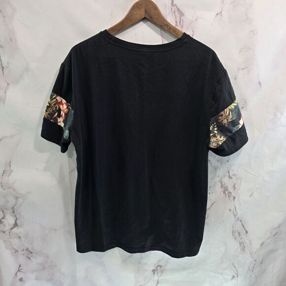 Shein T Shirt Mens XL Black Monstera Tee Crew Neck Short Sleeve Leaf Planty - Picture 5 of 9